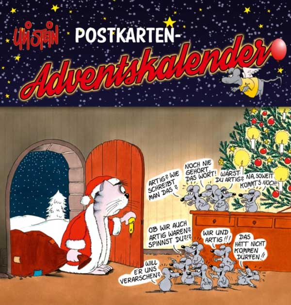 Adventskalender mit 24 Weihnachtskarten