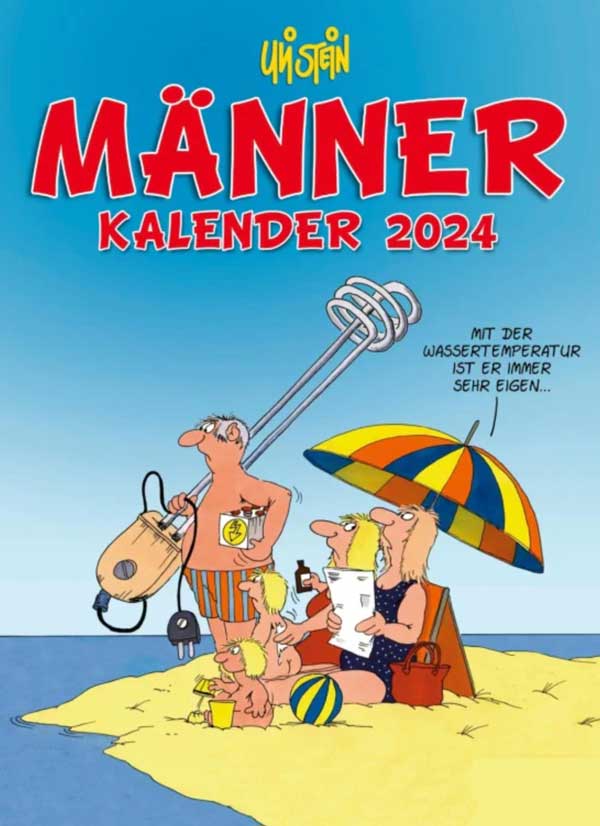 Männer Kalender 2024: Monatskalender für die Wand
