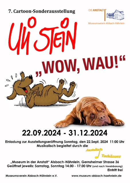 Ab in die Anstalt! Uli Stein Ausstellung „Wau, Wau“ in Südhessen